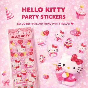 Hello Kitty Party Stickers NEW